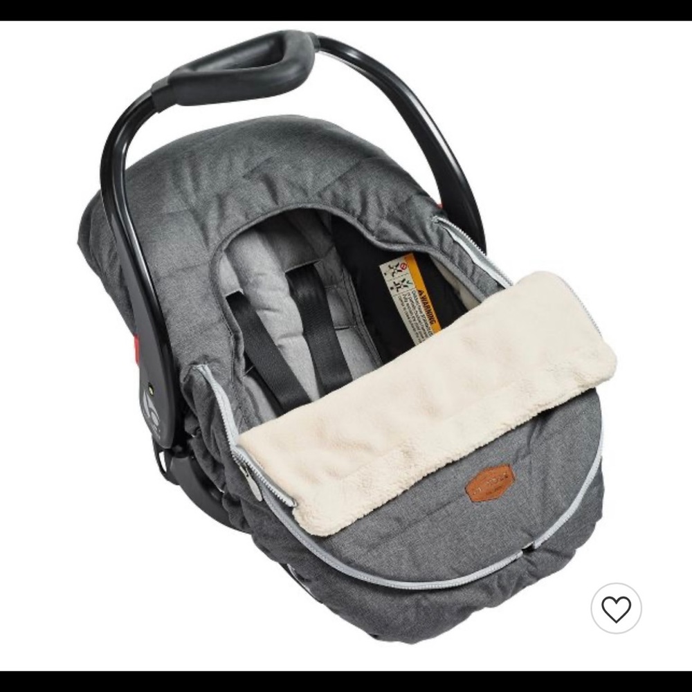JJ Cole Car Seat Cover-Heather gray